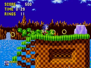 Sonic Mega Collection screen shot game playing